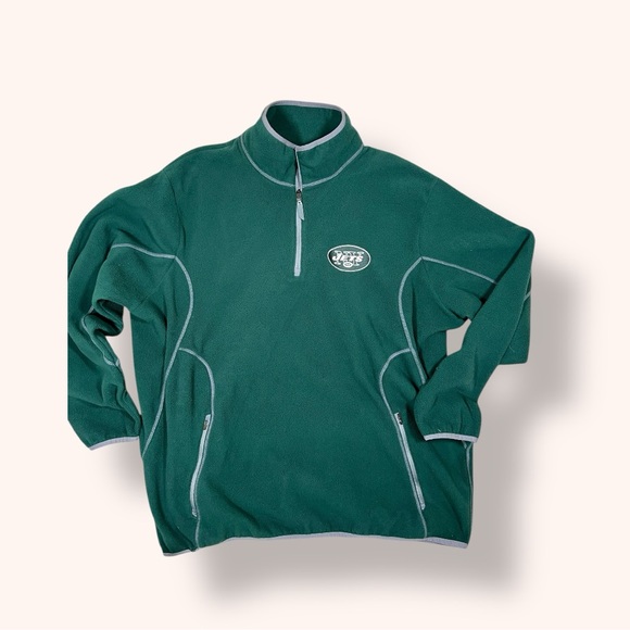 Antigua Other - New York Jets Fleece Quarter Zip Pullover